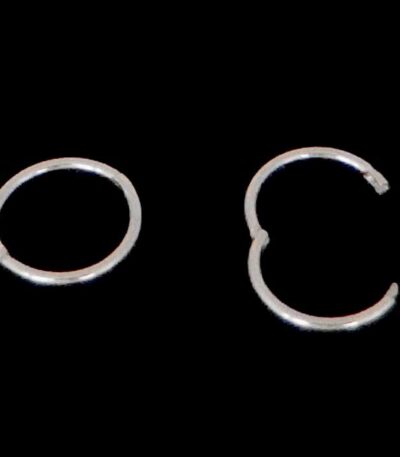 Silver hoop earrings