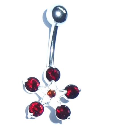 Jewel star belly bar