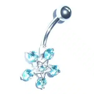 Jewel star belly bar