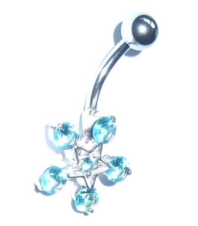 Jewel star belly bar