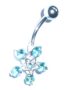 Jewel star belly bar