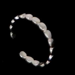 Cute silver toe ring