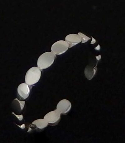 Cute silver toe ring