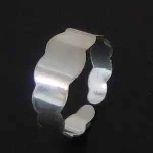 Wide silver toe ring
