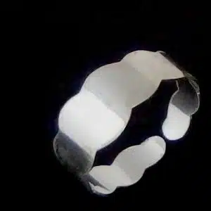 Wide silver toe ring