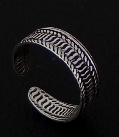 Real silver toe ring