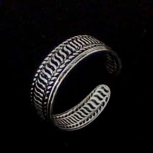Real silver toe ring