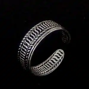 Real silver toe ring