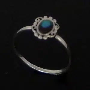 paua abalone ring silver