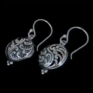 Silver spiral earrings NZ