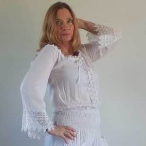 Boho hippie crop top