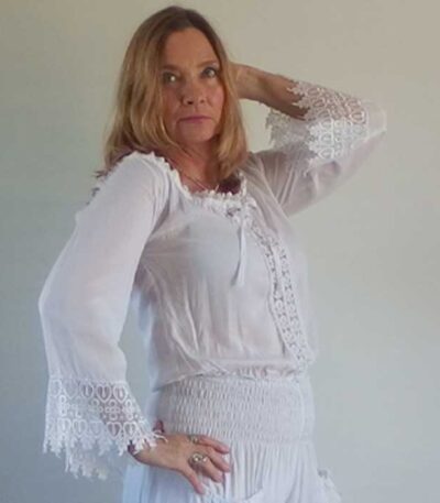 Boho hippie crop top