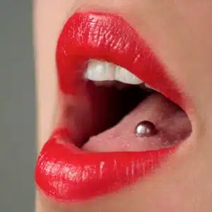 Tongue piercing body jewellery