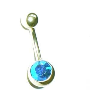 Faux Gold Belly Bar