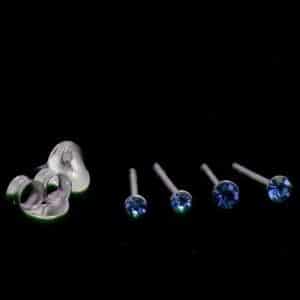 Tiny jewel nose stud
