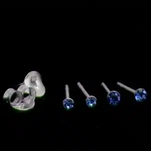 Tiny jewel nose stud