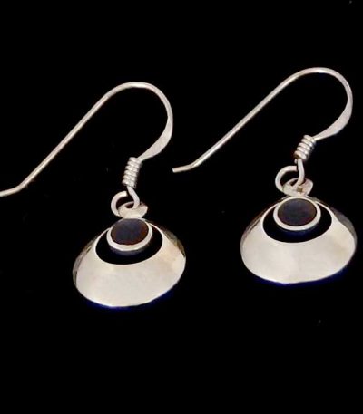 black dainty earrings