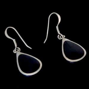 Black dangle earrings