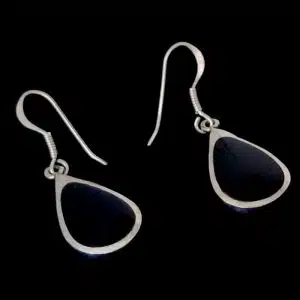 Black dangle earrings