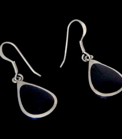 Black dangle earrings