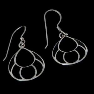 Black dangle earrings