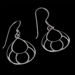 Black dangle earrings
