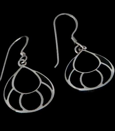Black dangle earrings