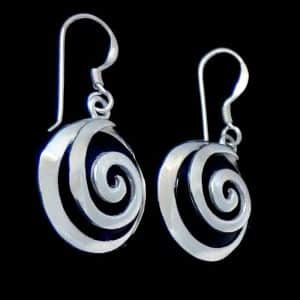 Black dangle earrings