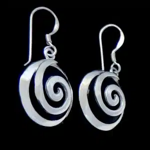 Black dangle earrings