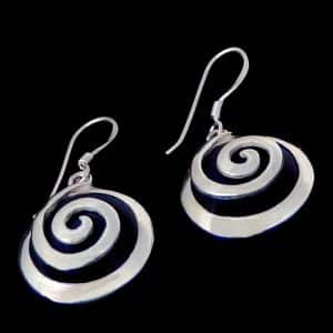 Black dangle earrings