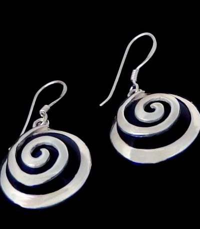 Black dangle earrings