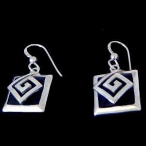 black dangle earrings