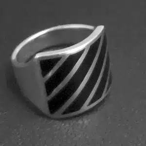 Chunky silver ring