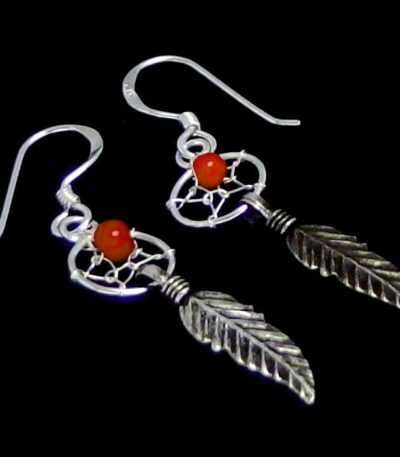 Silver Feather Earrings