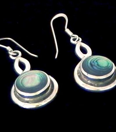 paua silver earrings