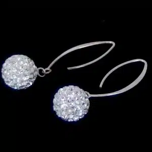 Sparkle Dangle Ball Earrings