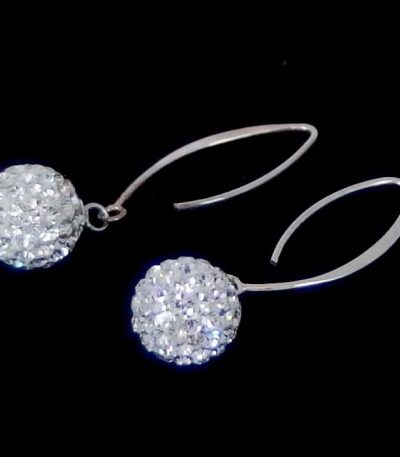 Sparkle Dangle Ball Earrings