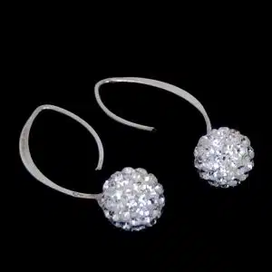 Sparkle Dangle Ball Earrings