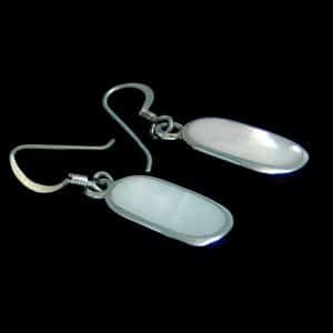 Silver dangle earrings