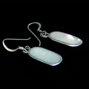 Silver dangle earrings