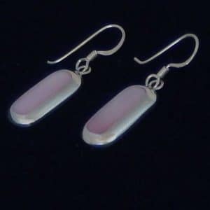 Shell silver earrings