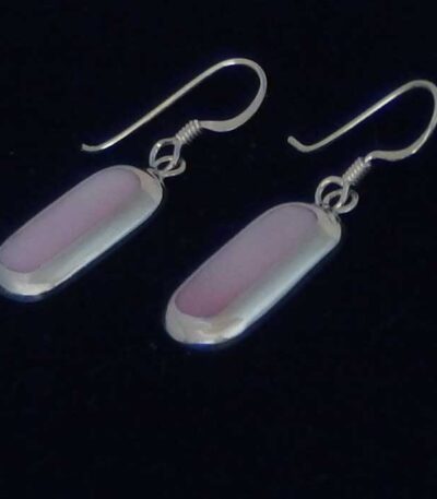 Shell silver earrings