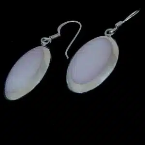 silver shell earrings