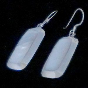 Shell silver earrings