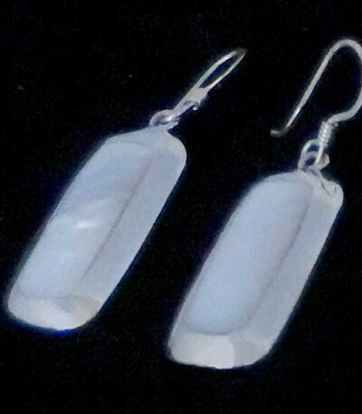 Shell silver earrings
