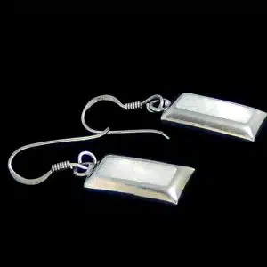 Mother pearl silver earrings