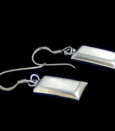 Mother pearl silver earrings