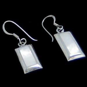 Mother pearl silver earrings