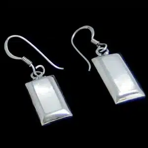 Mother pearl silver earrings