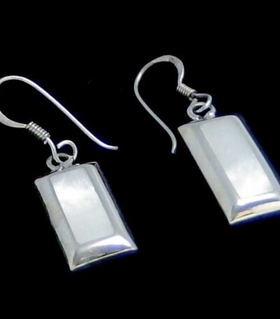 Mother pearl silver earrings